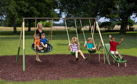 The Importance of Physical Activity: Enjoying the Carlet Metal Swing Set